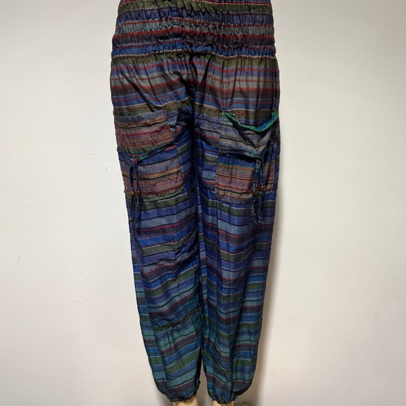 Unisex boho hippie aladdin alibaba harem yoga pants one size women trouser comfo - Picture 4 of 4